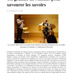 Un gratiné de miettes 
pour savourer les savoirs :
Cattenom 27-09-14