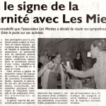 Sous le signe de la fraternité avec Les Miettes : 01-08-2012